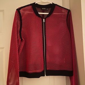 pink & black mesh jacket